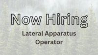 Now Hiring: Lateral Apparatus Operator