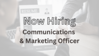 Hiring Communications & Marketing Officer