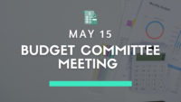 Budget Committee Meeting – May 15